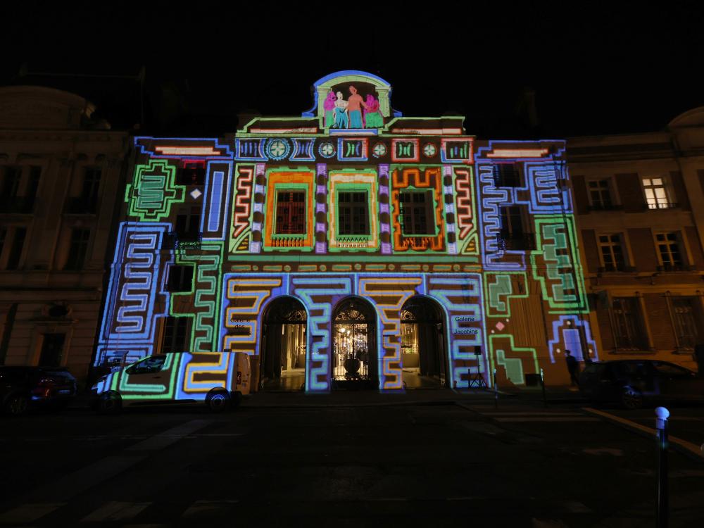 Parcours vidéo mapping festival IC.ON.IC